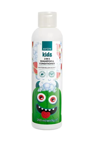 AVON KIDS LITTLE MONSTER WATERMELON 2IN1 SHAMPOO & CONDITIONER