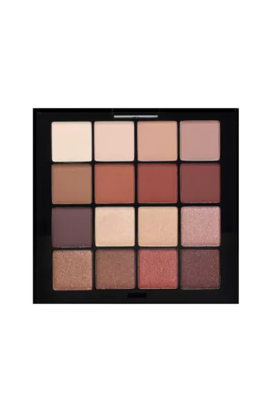 Palladio Ultimate 16 Count Pro Shadow Palette - Natural Nudes
