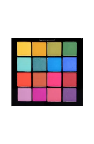 Palladio Ultimate 16 Count Pro Shadow Palette - Color Crush