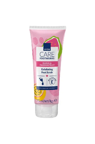 Avon Care Footworks Guava & Passion Fruit Exfoliating Foot Scrub