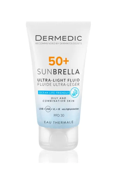 DERMEDIC SUNBRELLA SPF 50 +Sun Protection ultra- light fluid oily and combination skin 40ml