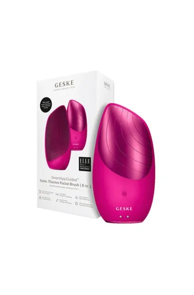 Geske Sonic Thermo Facial Brush | 6 in 1 - Magenta