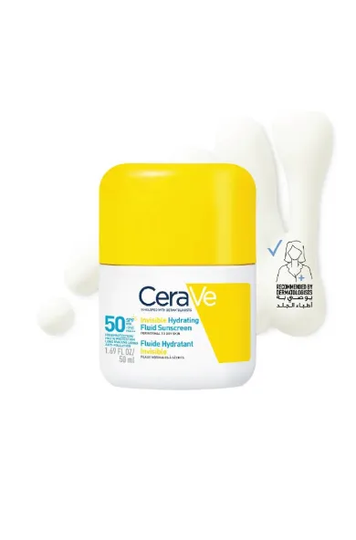 CeraVe Invisible hydrating fluid sunscreen SPF50