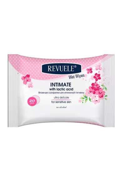 REVUELE INTIMATE WET WIPES FOR SENSITIVE SKIN
