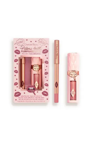 Charlotte Tilbury Mini Pillow Talk Plumpgasm Lip Liner and Lip Gloss Set - Pillow Talk