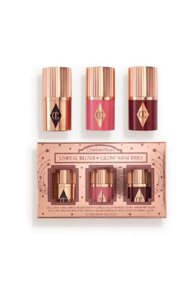 Charlotte Tilbury Mini Unreal Blush + Glow Trio