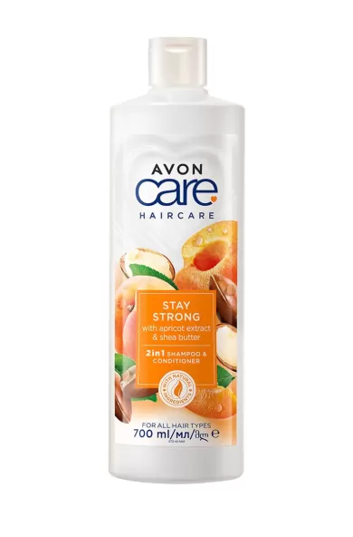 AVON CARE APRICOT & SHEA BUTTER 2IN1 SHAMPOO & CONDITIONER
