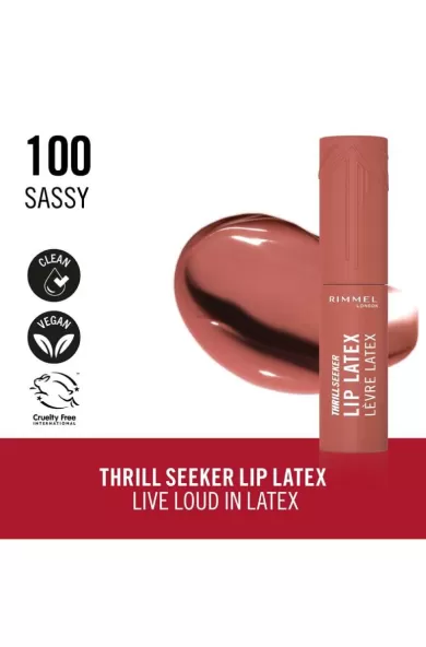 RIMMEL Thrill Seeker Lip Latex - 100 Sassy