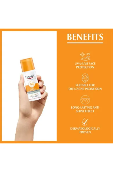 EUCERIN Oil control sun gel cream SPF50+
