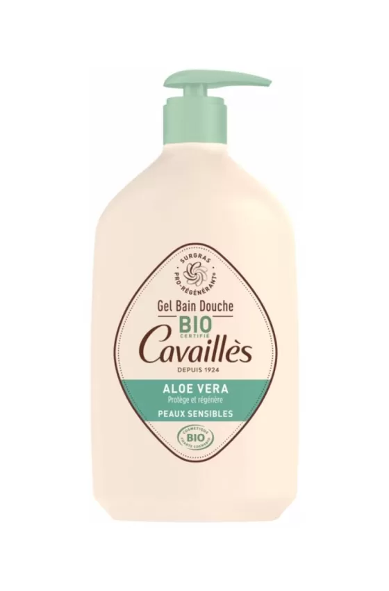 Roge Cavailles Organic Aloe Vera Bath and Shower Gel for Sensitive Skin - 1L
