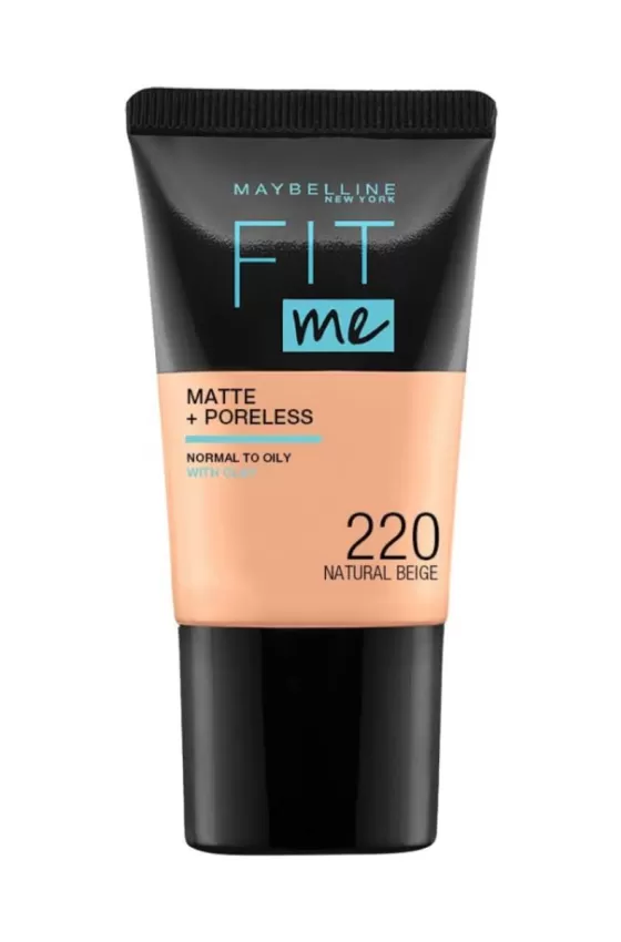Maybelline Fit Me Matte Poreless Foundation 220 Natural Beige - 18ml
