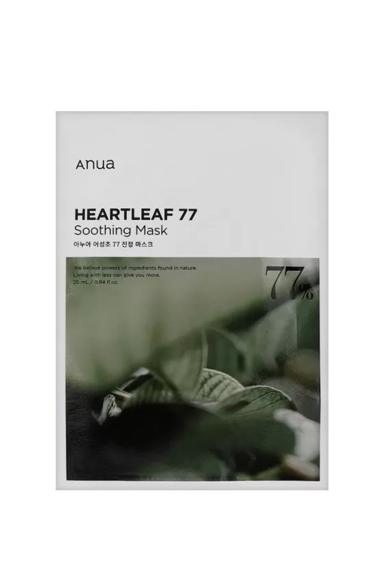 Anua HEARTLEAF 77% SOOTHING SHEET MASK