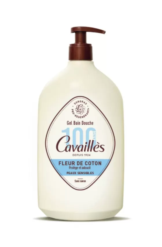 Roge Cavailles Bath and Shower Gel for Sensitive Skin Cotton Flower - 1L