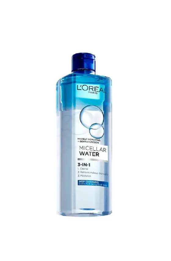 L'Oréal Paris 3-in-1 Deep Cleansing Micellar Water For Long Wear Makeup Remover