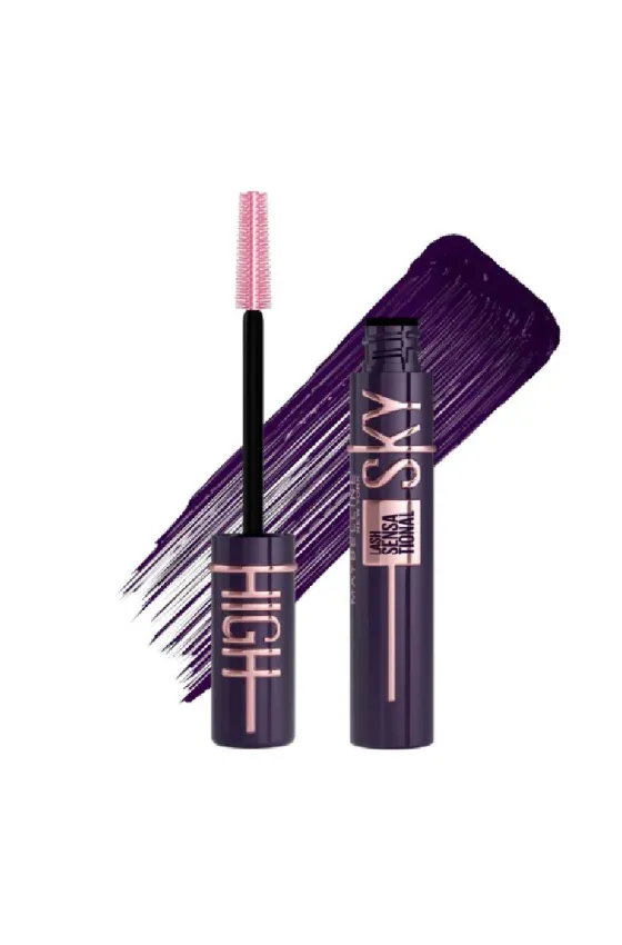 MAYBELLINE Lash Sensational Sky High Mascara - Volumizing & Lengthening - Plum Twilight