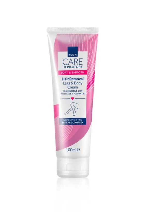 Avon Care Depilatory Soft & Smooth Hair Removal Legs & Body Cream - 100ml