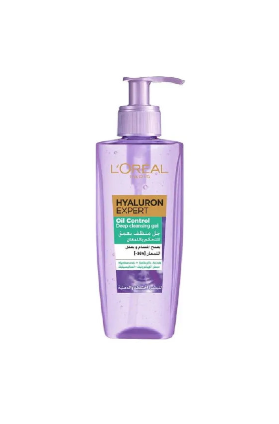  L'Oréal Paris Hyaluron Expert Moisturiser and Anti-Aging Oil Control Deep Cleansing Gel