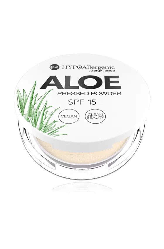 BELL HYPOALLERGENIC ALOE VEGAN SPF15 PRESSED POWDER 02 VANILLA