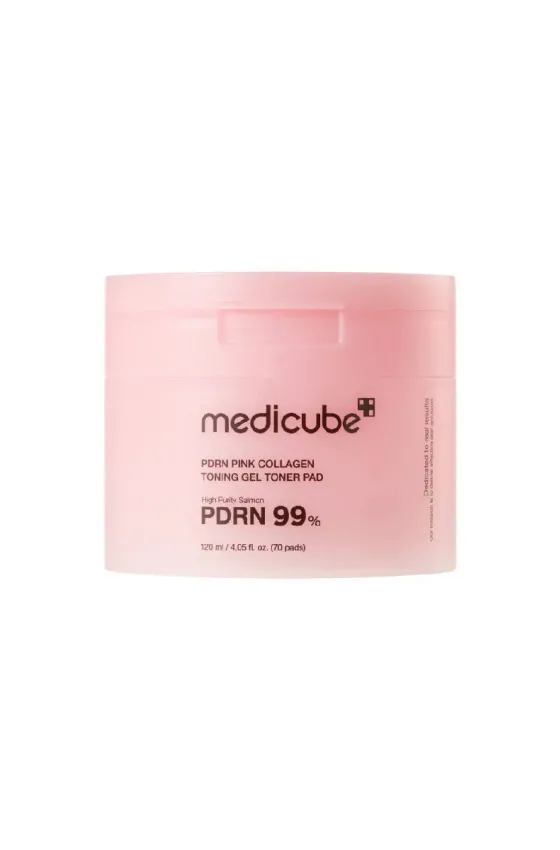 MEDICUBE PDRN Pink Collagen Toning Gel Toner Pad