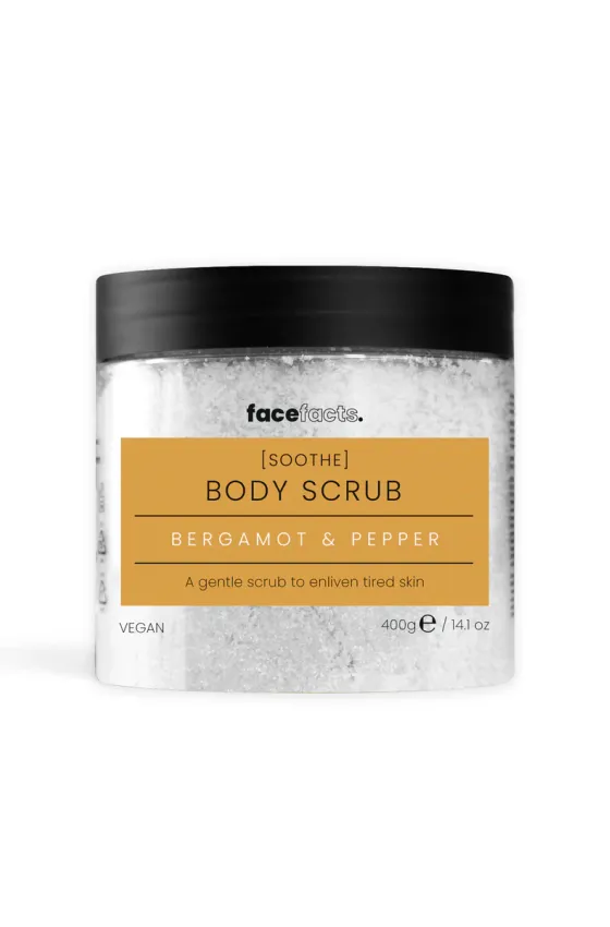 Face Facts Bergamot & Pepper Body Scrub - 400g