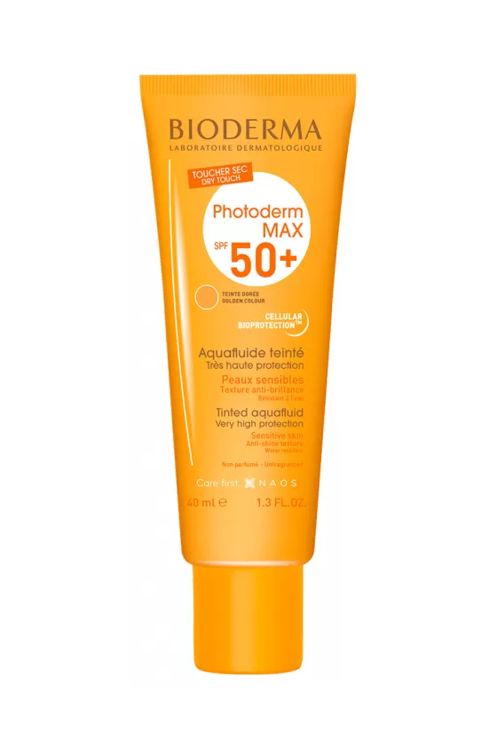 BIODERMA PHOTODERM AQUAFLUIDE TEINTEE DOREE SPF 50+