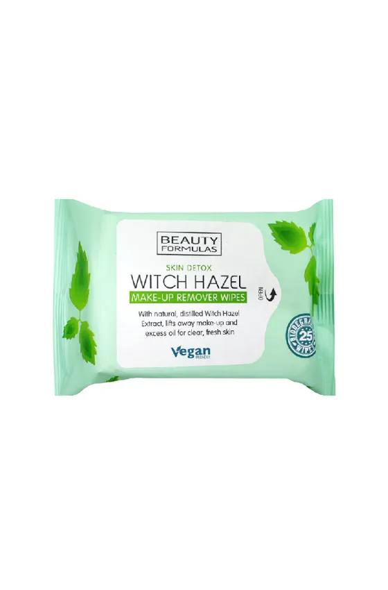 Beauty Formulas Witch Hazel Make-Up Remover Wipes