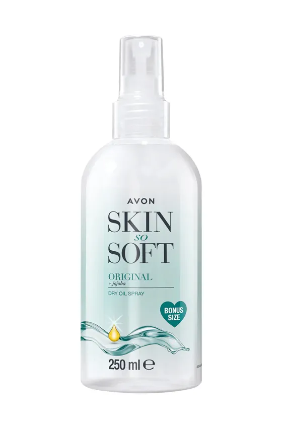 Avon Skin So Soft Original Dry Oil Spray Bonus Size 250ml