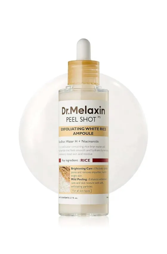 DR.MELAXIN Peel Shot Glow White Rice Peeling Ampoule
