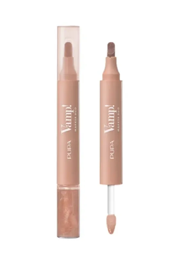 Pupa Milano Vamp! Lip Marker Duo - 001 Watery Nude