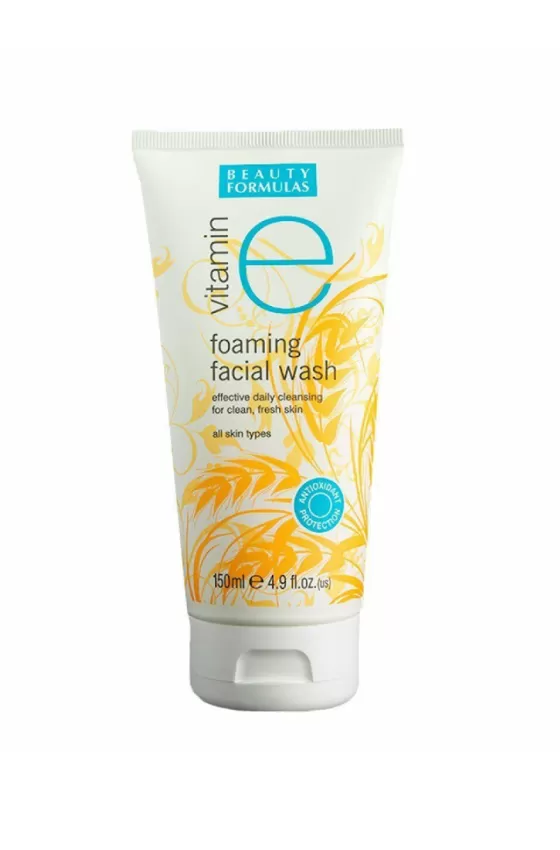 BEAUTY FORMULAS VITAMIN E FOAMING FACIAL WASH