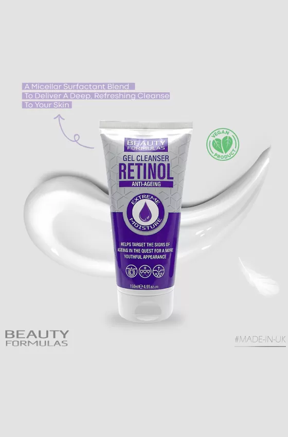 BEAUTY FORMULAS RETINOL ANTI-AGEING GEL CLEANSER